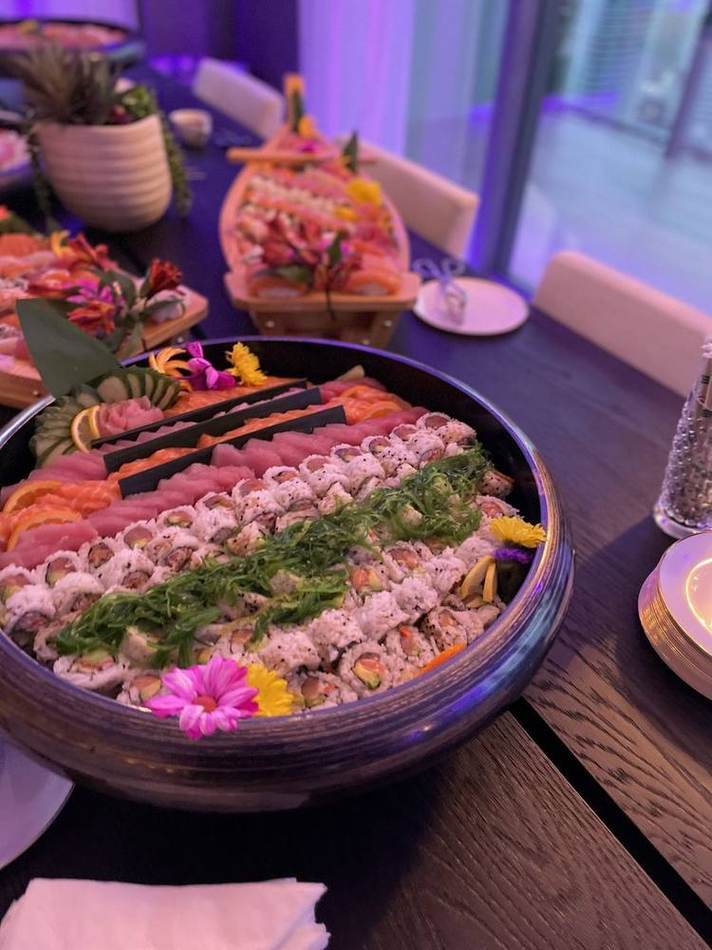 Charcuterie, evening light. Chef Tasos Luxury Dining, Miami