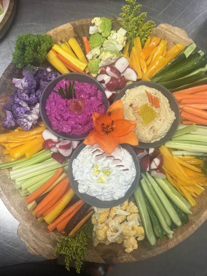 Crudité board. Chef Tasos Luxury Dining, Miami