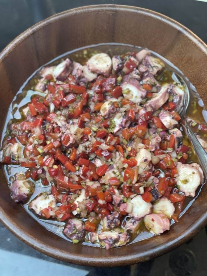 Ceviche bowl. Chef Tasos Luxury Dining, Miami
