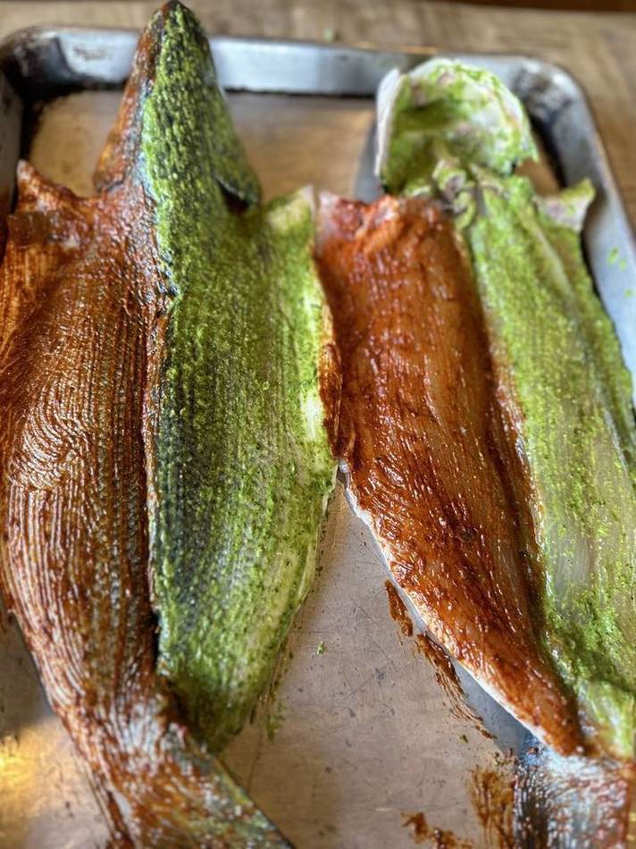 Whole fish, prepped. Chef Tasos Luxury Dining, Miami