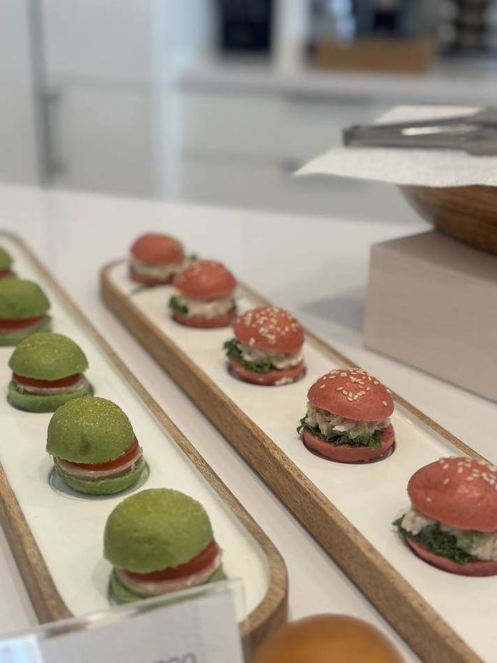 Green sliders. Chef Tasos Luxury Dining, Miami