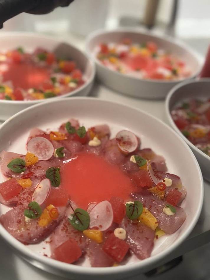 Crudo bowls. Chef Tasos Luxury Dining, Miami