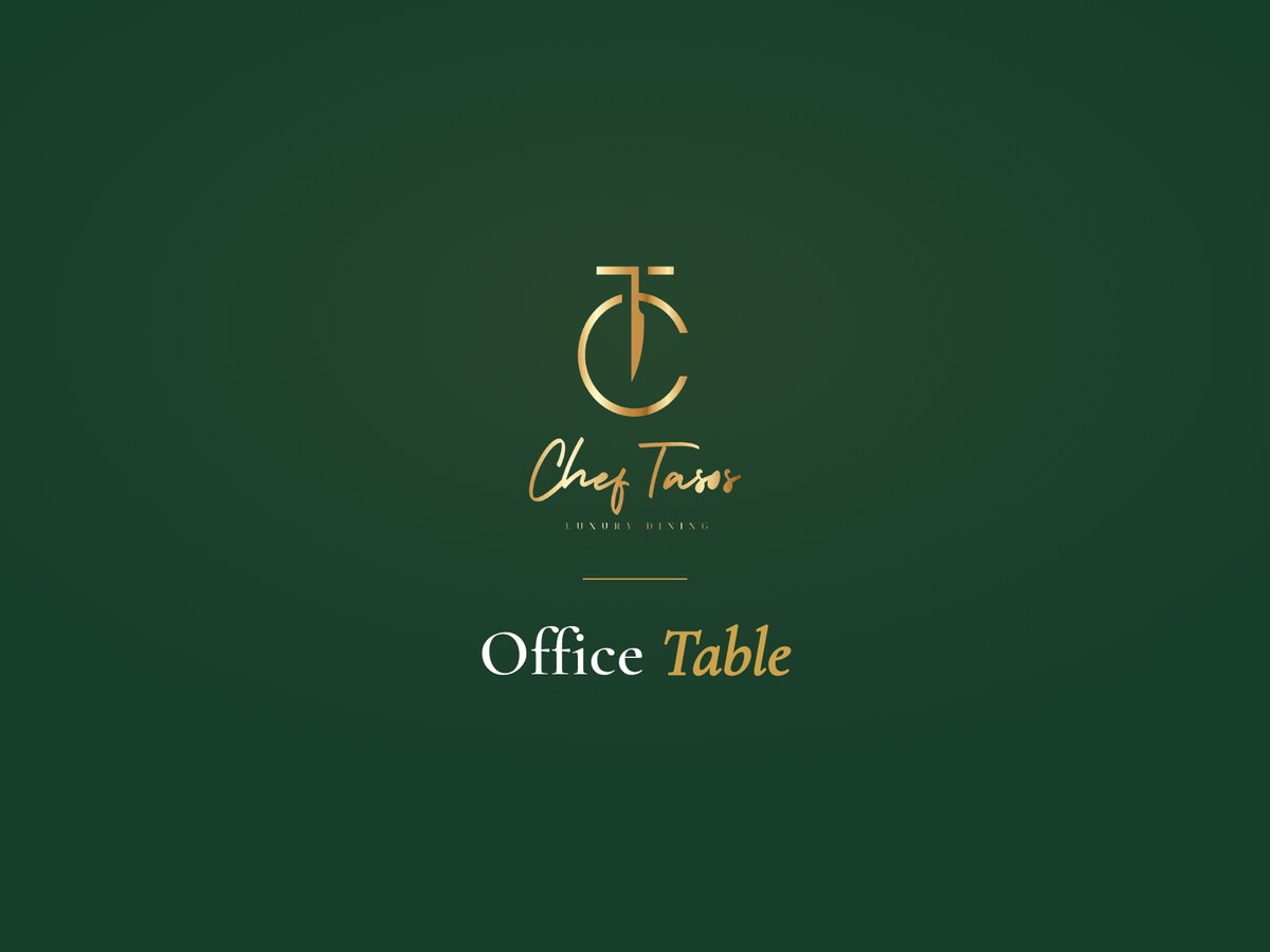 Office Table. Chef Tasos Luxury Dining, Miami